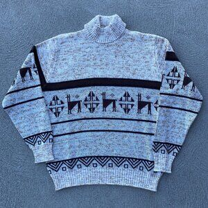 Vintage 70s Glenmoor nordic knit sweater